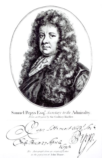 Samuel Pepys by Godfrey Kneller